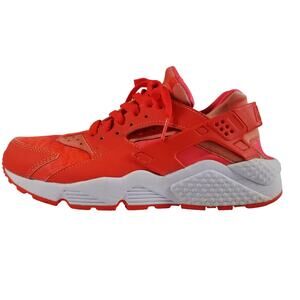 Nike Air Huarache Red Crimson White Sneakers Athletic Shoes Women's 8